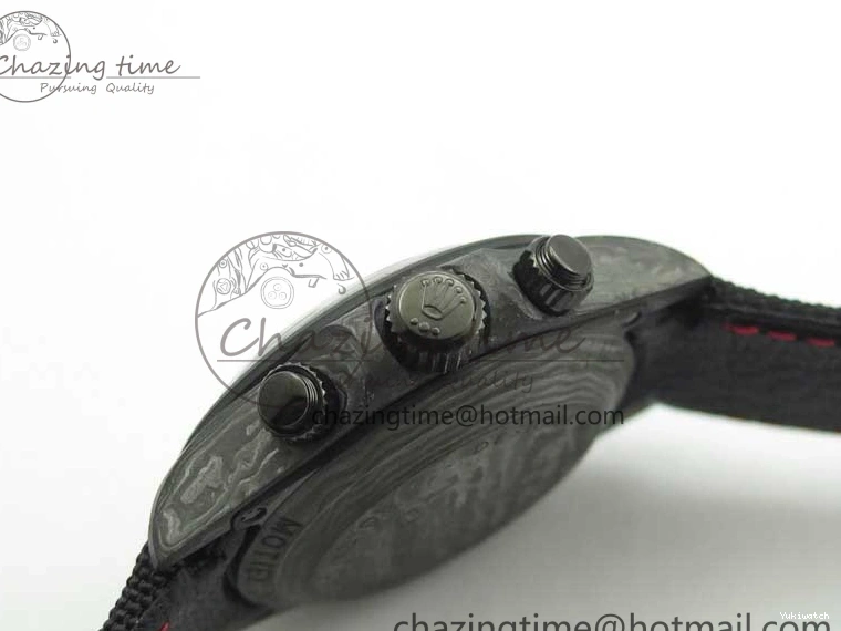 Red Carbon Daytona Carbon on Strap Hand OMF Dial Edition Nylon Black Black A4130 Best DIW 1121